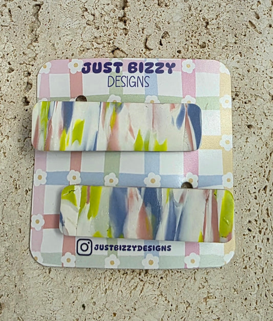 Tye -Dye Hair Clip Set