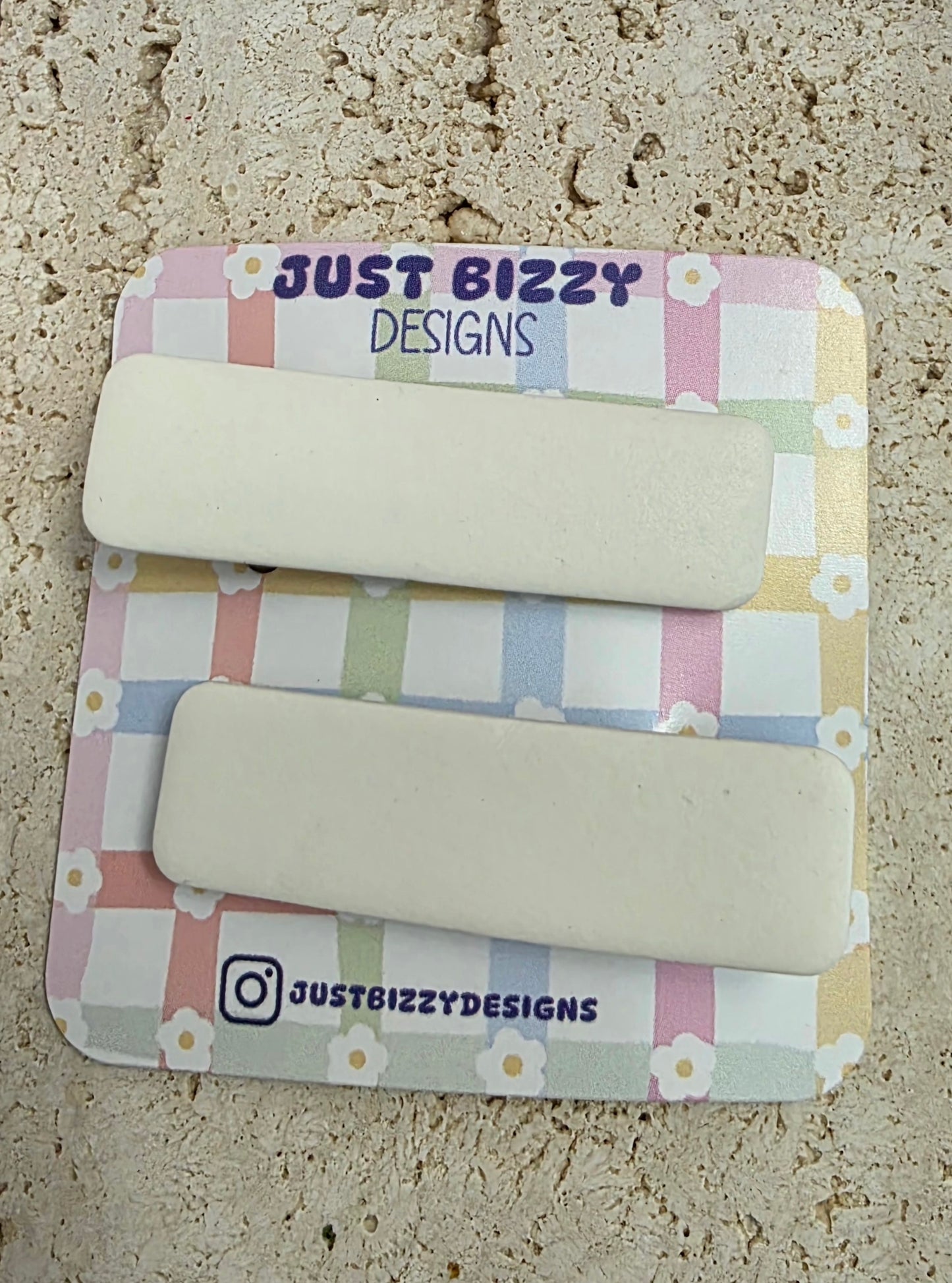Whitw Hair Clip Set